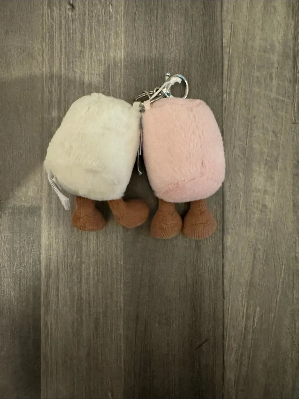 Jellycat Plush Small Pet Toy Duo - Pink and Cream Squeaky Friends